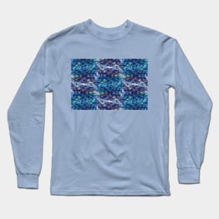 Tiles in Cold Tones Long Sleeve T-Shirt